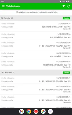 Movilidad Elche android App screenshot 10